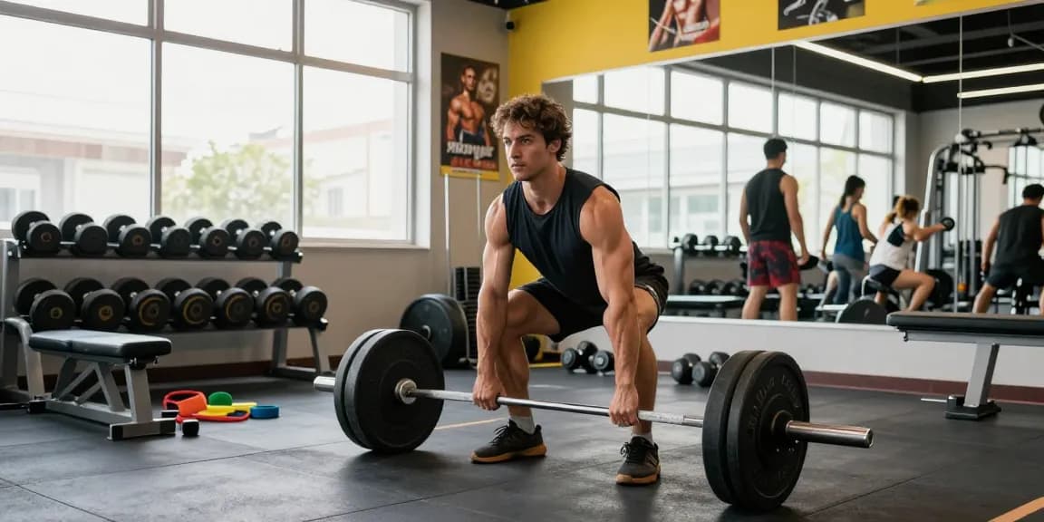 Prime Pharma Steroids in een actieve sportschoolsetting met een atleet die toewijding toont.
