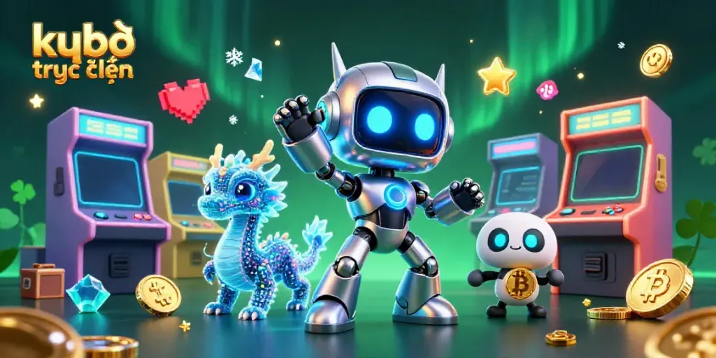 Experience the excitement of kqbđ trực tiếp with vibrant casino elements and engaging 3D characters.